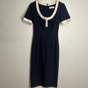 Dior Black Dress with Cream Accents